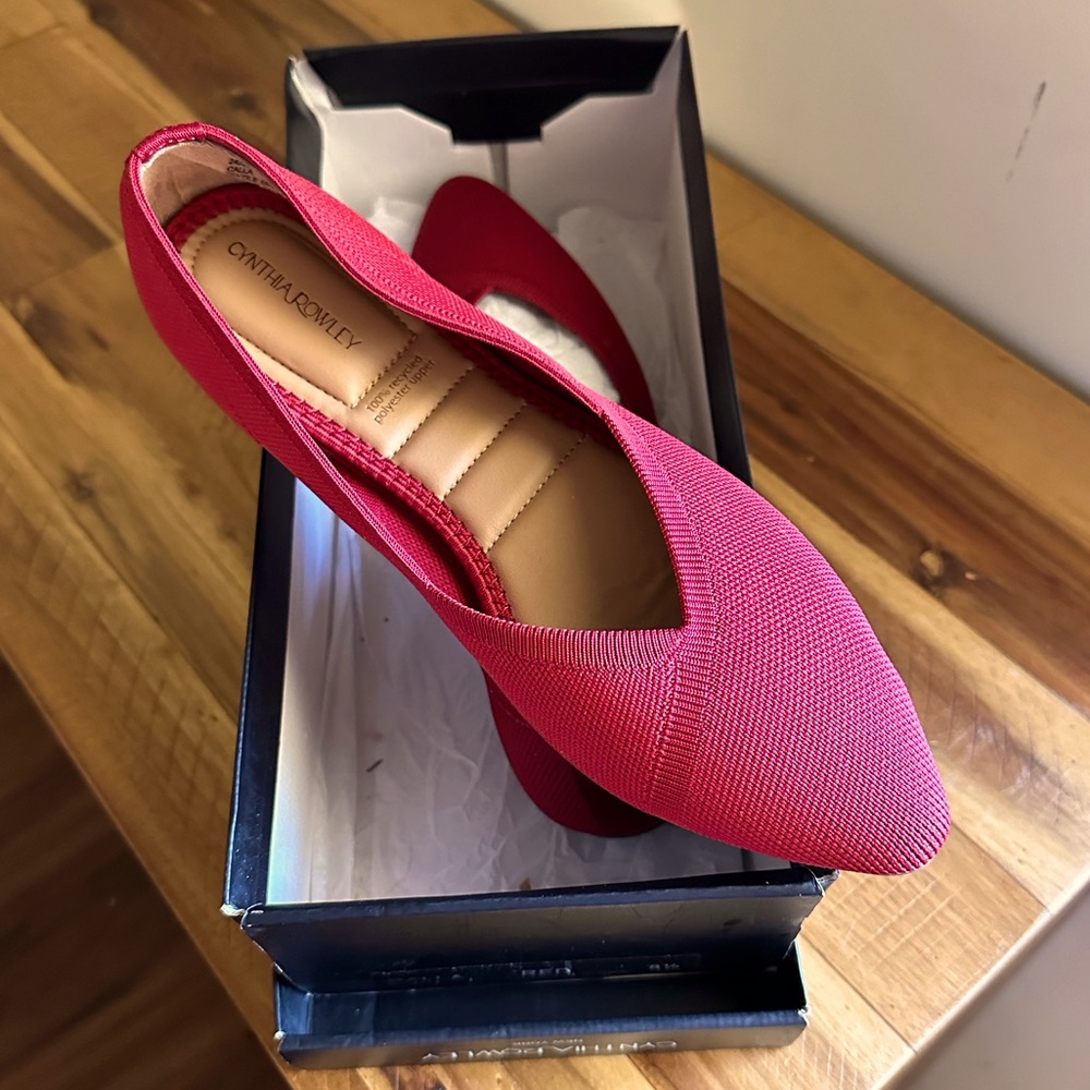 NIB  RED Ballet Flats 8.5 (39) by Cynthia Rowley